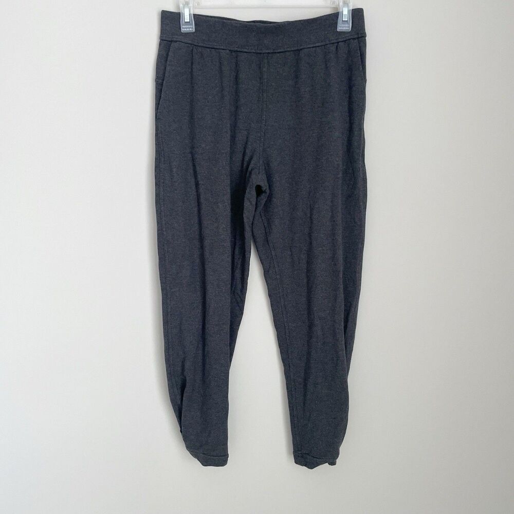 Lululemon Size 6 Gray Twisted And Tucked Pant 25” Inseam Mid Rise Modal Terry